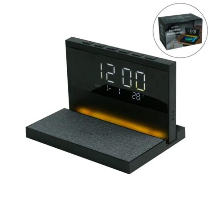 Dorniel Alarm Clock, 15W Wireless Charger & Night Light