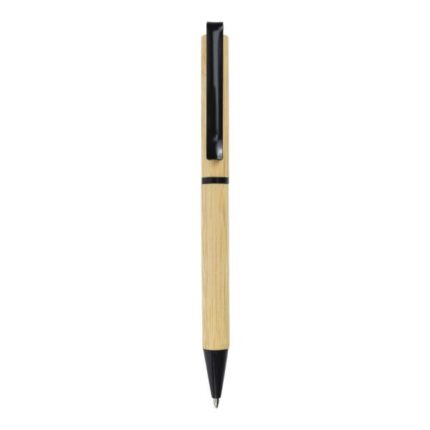Bamboo Ball Pens, Twist Action, Blue Color Ink