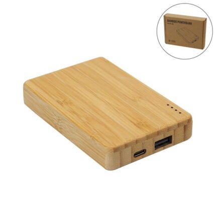 Bamboo Wireless Power Bank 8000 mAh