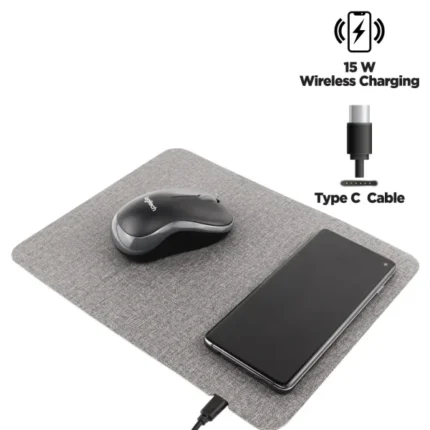 Fast Wireless Charging Mousepad in 15W, Foldable Design Type C