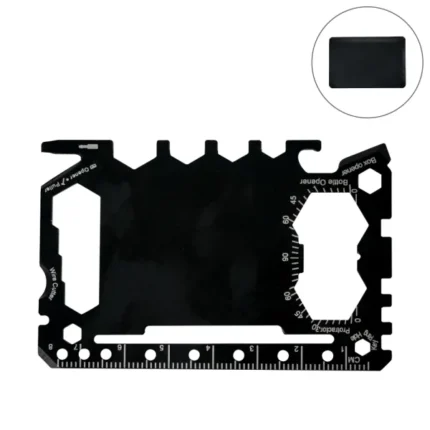 Multi-functional Tool Card in Stainless Steel with PU Leather Pouch