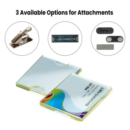 Reusable Acrylic Name Badges with Attachment
