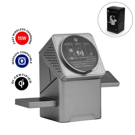 3-in-1, One Touch Rotate Wireless Charging Station 15W Fast Charging