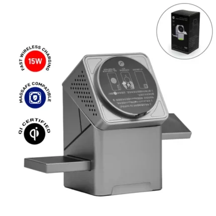 3-in-1, One Touch Rotate Wireless Charging Station 15W Fast Charging
